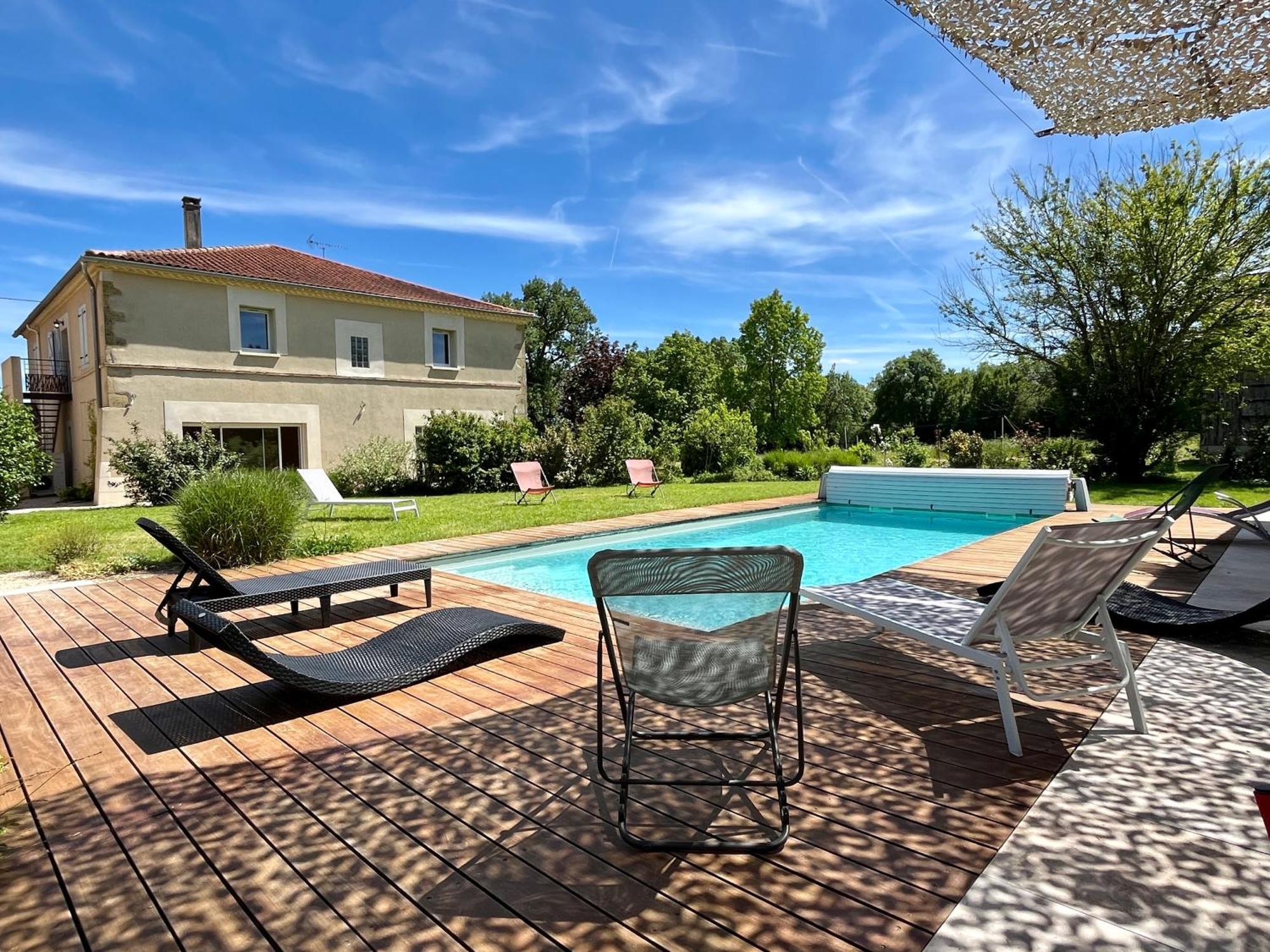 Gite Campagne Famille 15 Pers Piscine Chauffee Jeux Enfants Petanque Saint-Sauvy Bagian luar foto