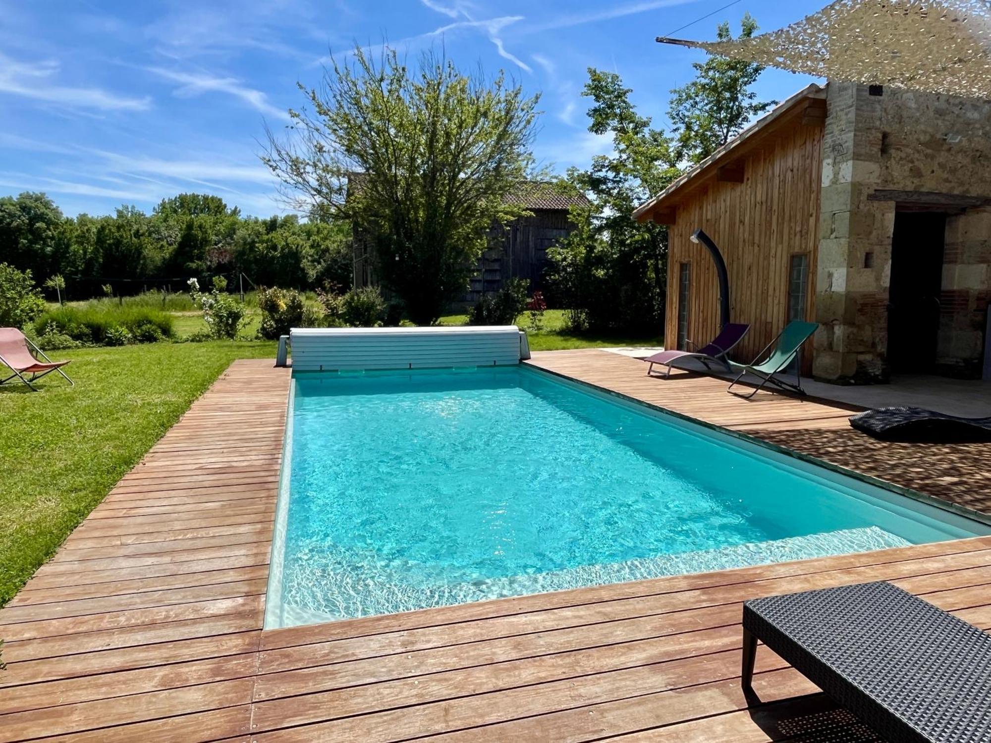 Gite Campagne Famille 15 Pers Piscine Chauffee Jeux Enfants Petanque Saint-Sauvy Bagian luar foto