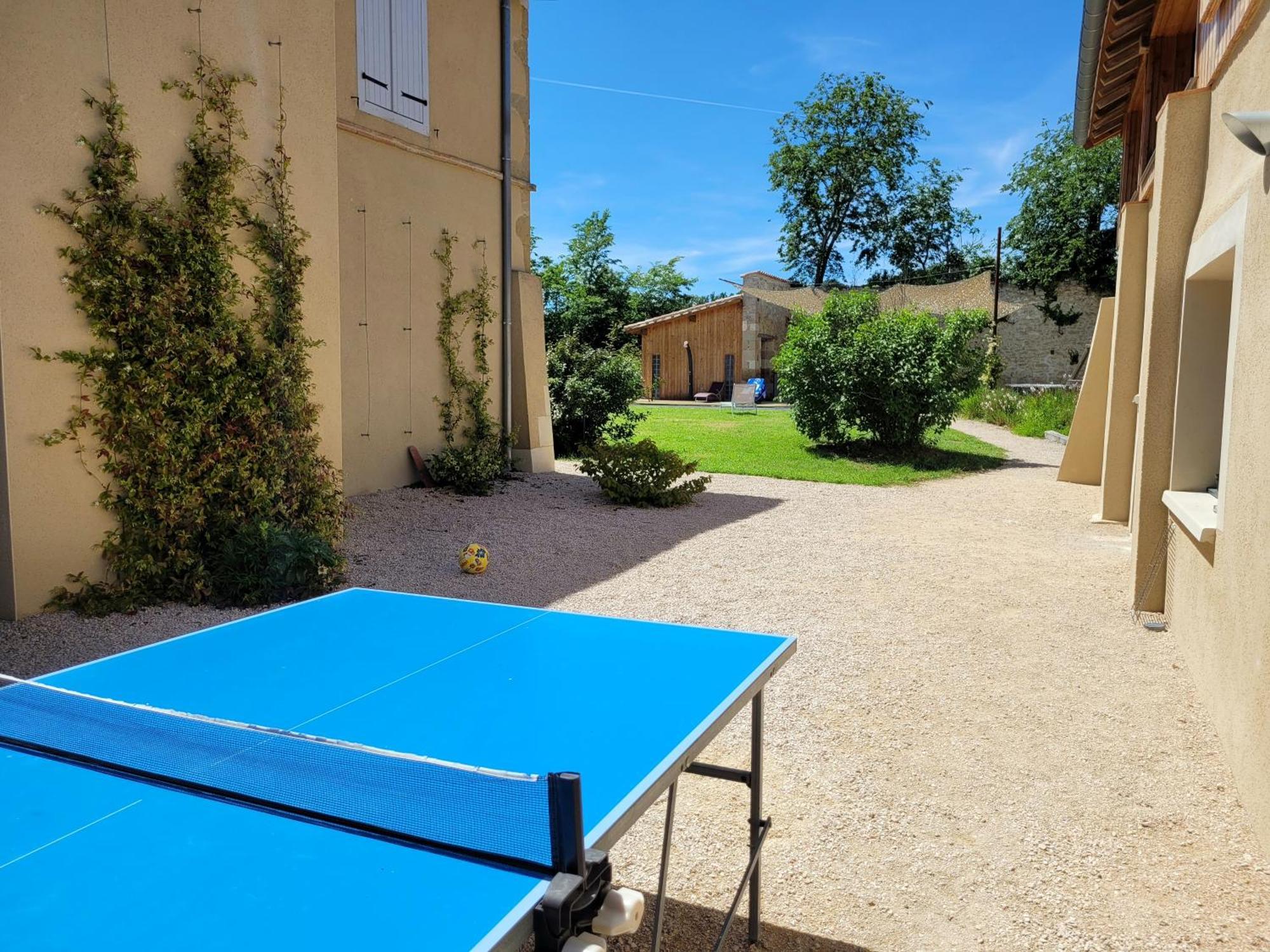 Gite Campagne Famille 15 Pers Piscine Chauffee Jeux Enfants Petanque Saint-Sauvy Bagian luar foto
